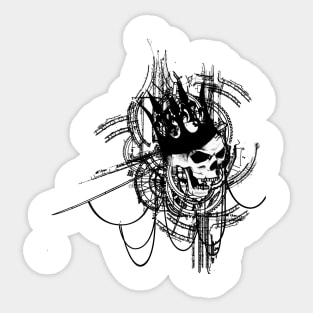 Skull Crown Sticker
